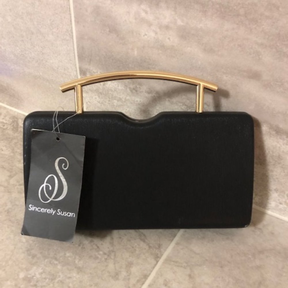 NWT Sincerely Susan Black Shoulder Bag